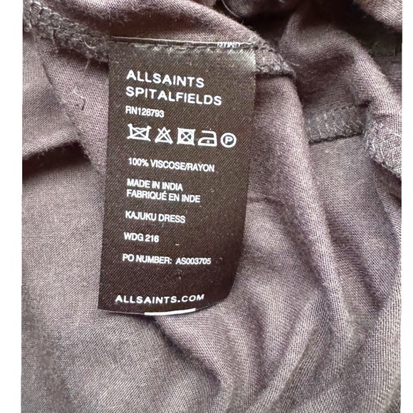 AllSaints Spitalfields Kajuku Dress – Size 10 UK – Hand–Embellished Sequins - Picture 5 of 8
